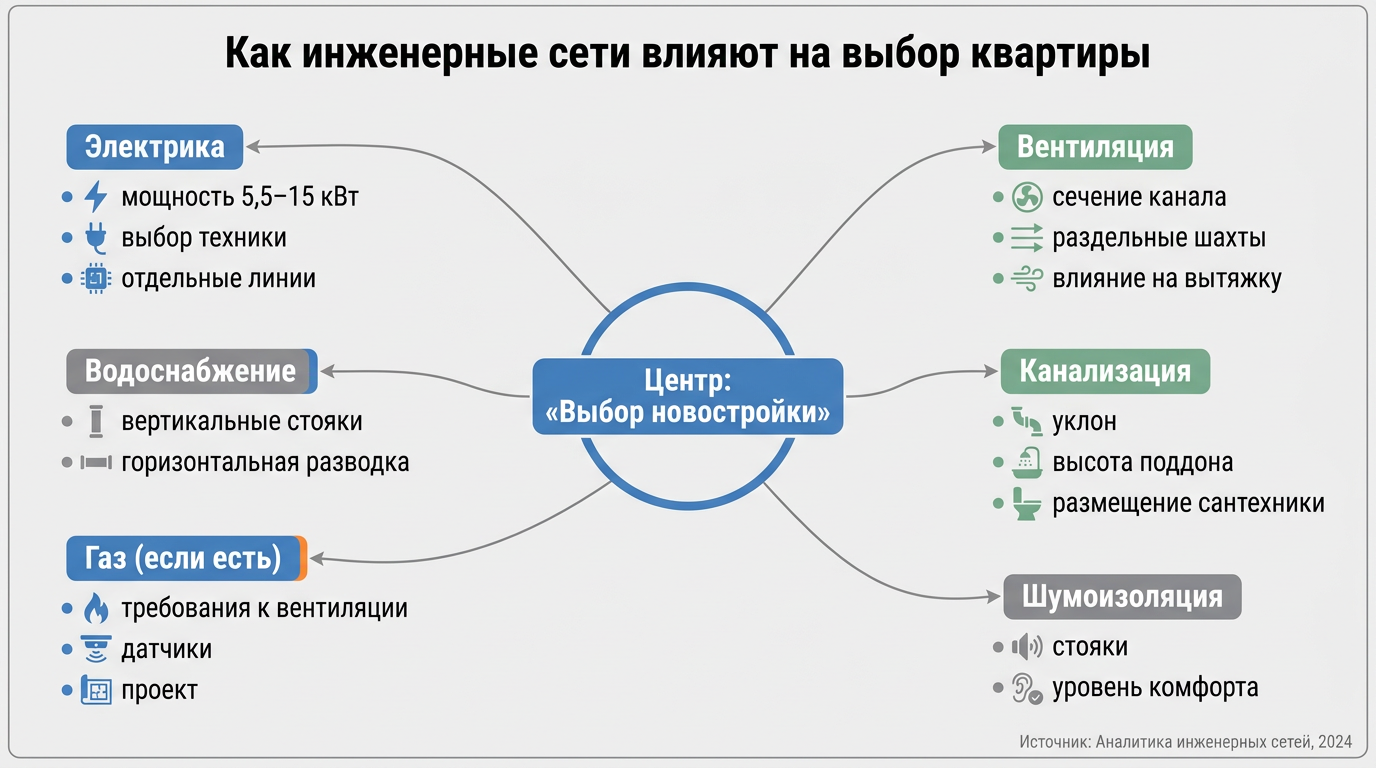 Как инженерные сети влияют на выбор квартиры
